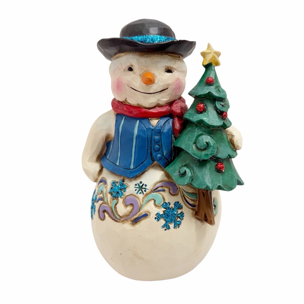 Jim Shore| Snowman Figurine with Christmas Tree "There's Snowman Like You"